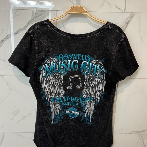 Harley-Davidson, Black/Gray, Size: L, Boswells Music City Nashville, TN - Picture 4 of 5